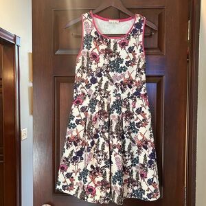 Everly Kids Dress with Pink and Blue Floral Design